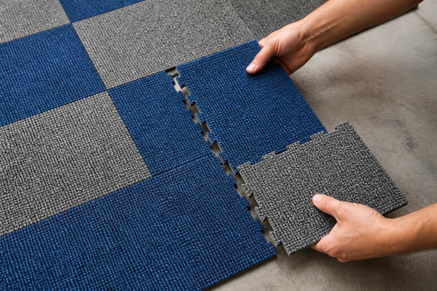 carpet tiles interlocking